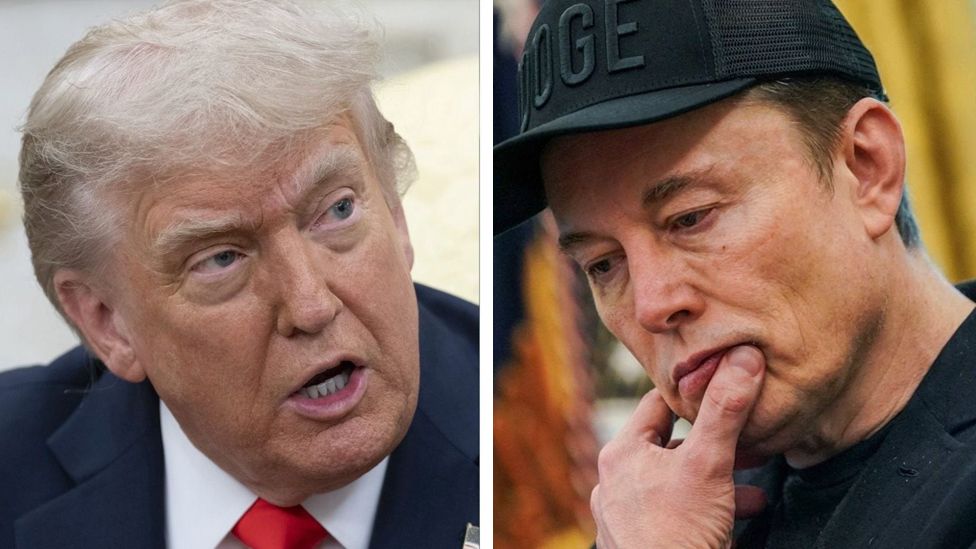 Elon Musk says US is ruled by ‘Porky Pig Party’ as Trump defends his vision against former ally’s criticism